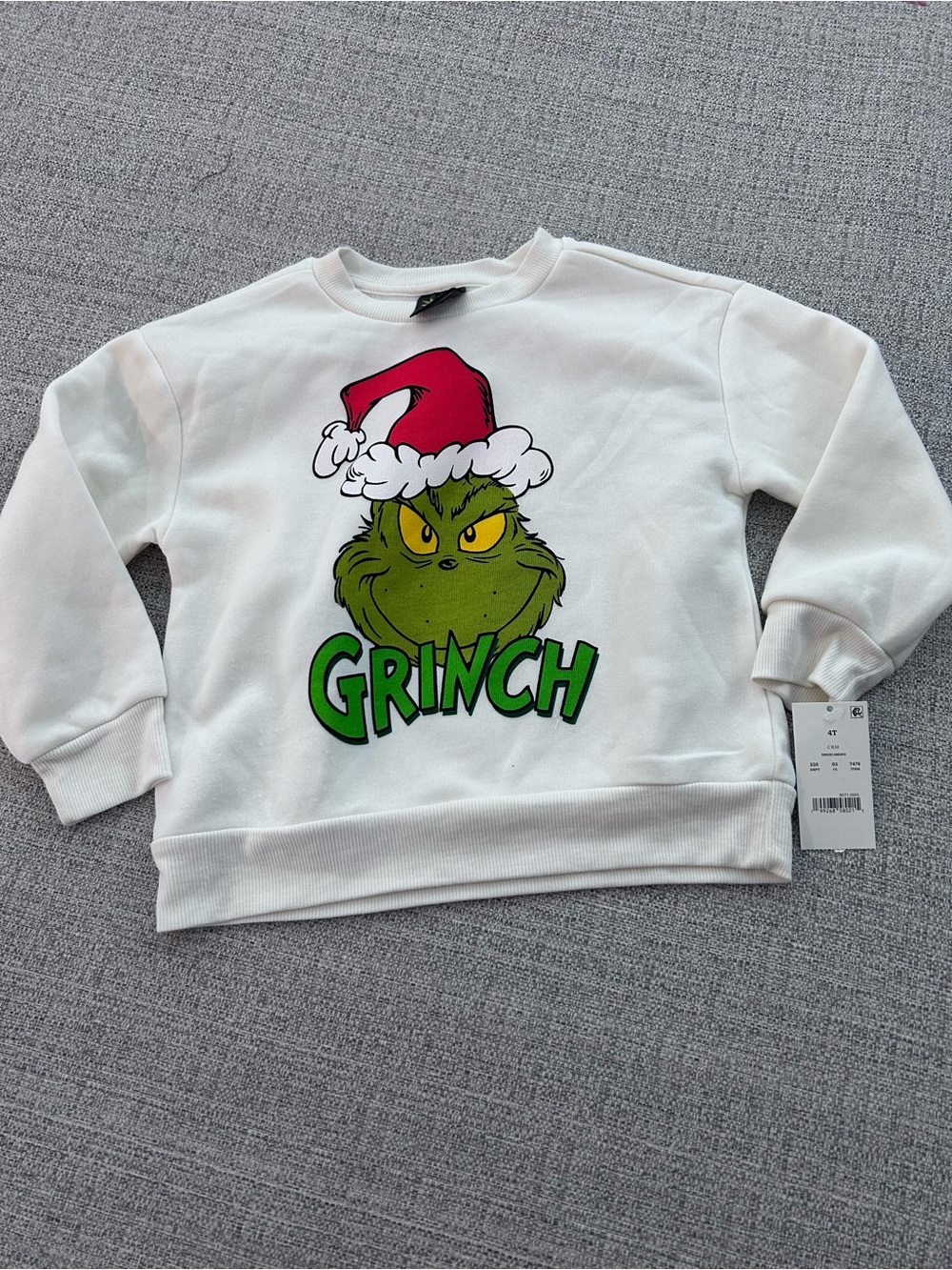 'Tis The Season Grinch Graphic Sweatshirt & Pant NWT. Size 4T - Picture 2 of 11